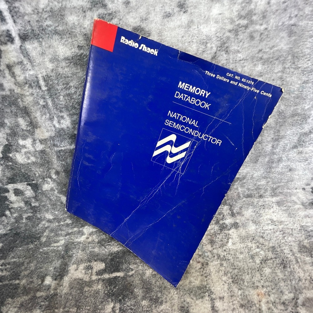 Radio Shack National Semiconductor Memory Databook RAM‎ ROM EPROM PROM Bipolar